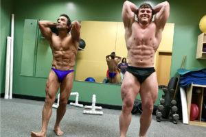 Flex Fitness Center Members preparing for their upcoming bodybuilding competitions