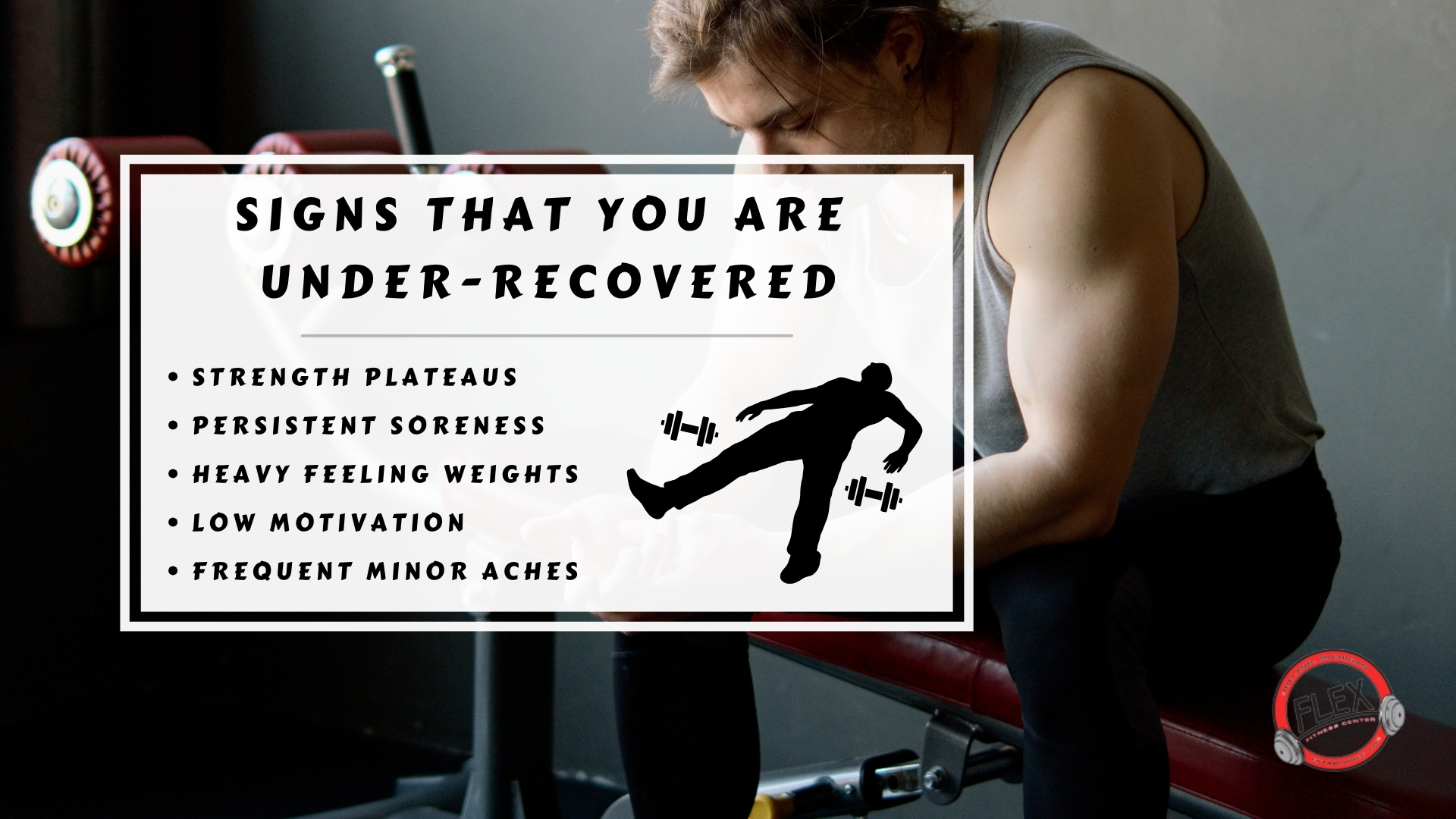 Infographic image of signs that you are under-recovered