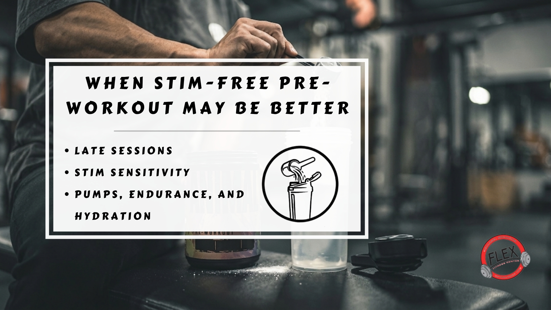 Infographic image of when stim-free pre-workout may be better